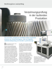 Artikel - Verzahnungsprüfung in der laufenden Produktion