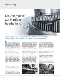 Artikel - Die Alternative zur Hartfeinbearbeitung