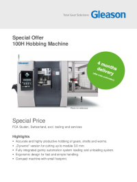 100H Hobbing Machine