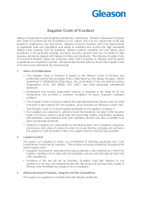 Document - Supplier Code of Conduct