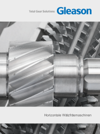 Broschüre - Horizontale Wälzfräsmaschinen